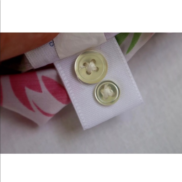 Lands’ End PRETTY Pink Floral Ultra Smooth Blouse - Picture 8 of 8